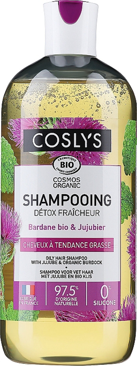 Coslys Cosmos Organic Oily Hair Shampoo With Jujube Organic Burdock 500ml