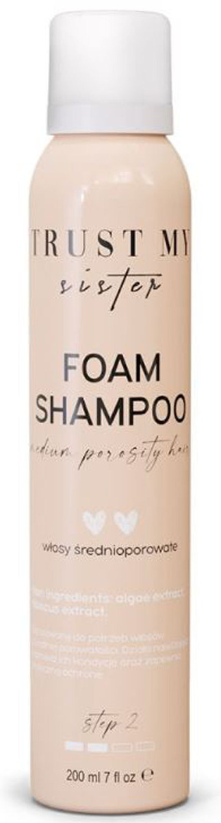 Trust Sister Foam Shampoo Medium Porosity Hair Algae Extract Hibiscus Extract 200ml