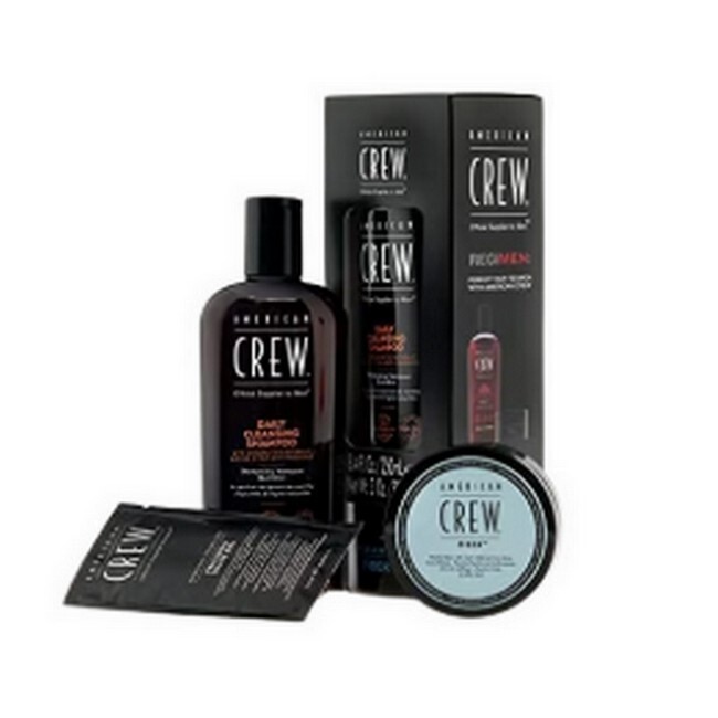 American Crew Kit Fiber Wax   Daily Cleansing Shampoo