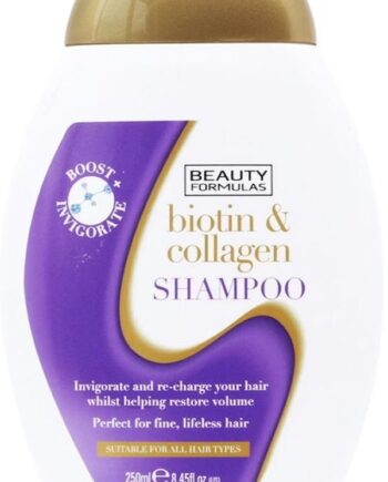 Beauty Formulas Biotin   Collagen Shampoo 250ml