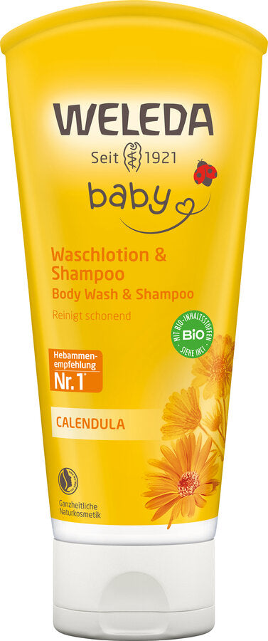 Calendula Baby Body Wash   Shampoo 200ml Weleda