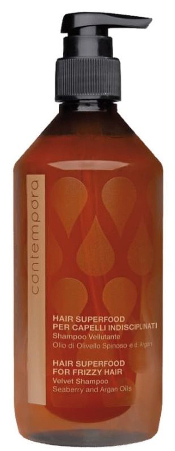 Contempora Hair Superfood For Frizzy Hair Velvet Shampoo Seaberry And Argan Oils 500ml