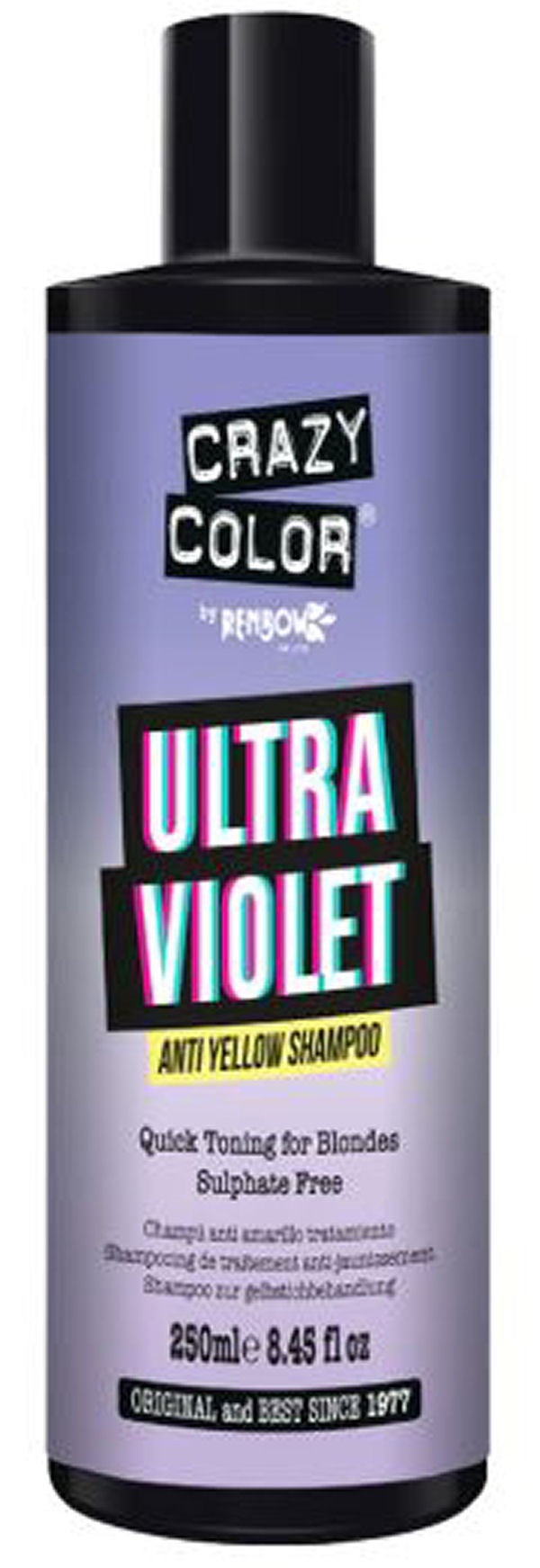 Crazy Color Renbow Ultraviolet Anti Yellow Shampoo 250ml