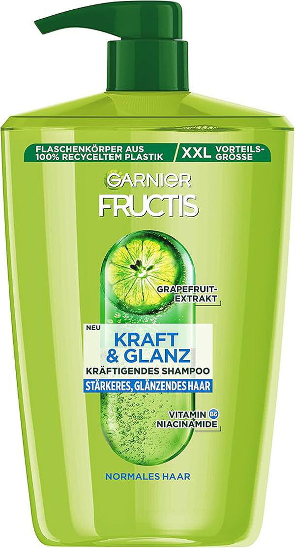 Garnier Fructis Kraft   Glanz Kraftigendes Shampoo Grapefruit Extrakt Normales Haar