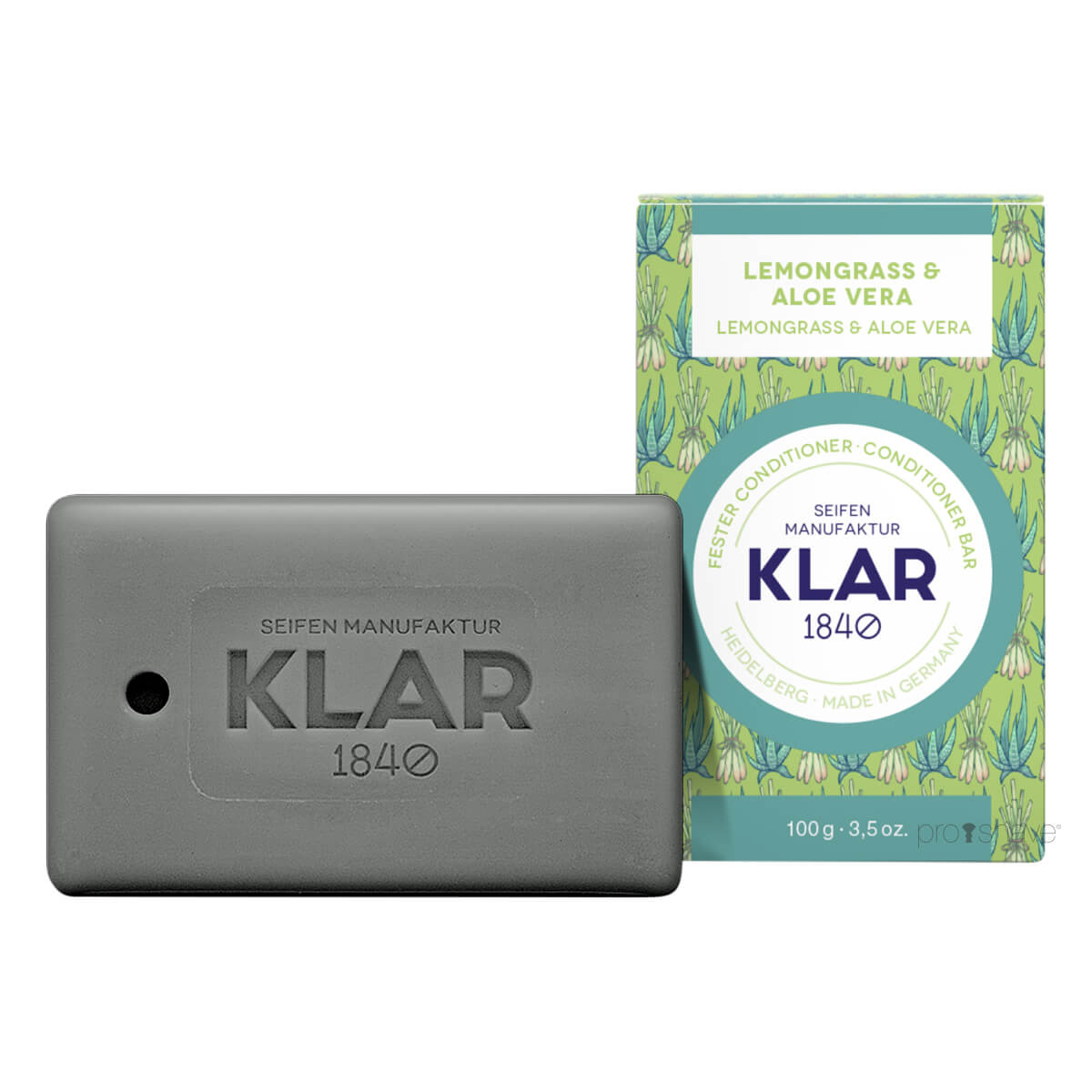 Klar Seifen Conditioner Bar Citrongræs   Aloe Vera 100