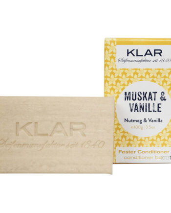 Klar Seifen Conditioner Bar Muskatnød   Vanilje 100