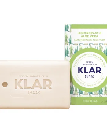 Klar Seifen Shampoo Bar Citrongræs   Aloe Vera 100