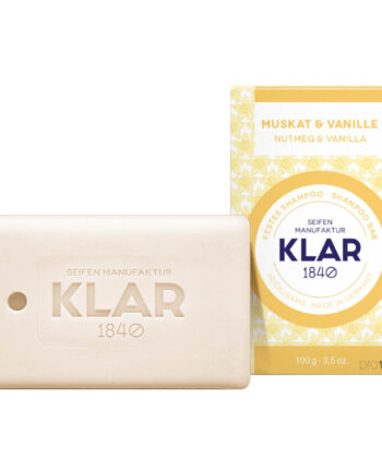 Klar Seifen Shampoo Bar Muskatnød   Vanilje 100