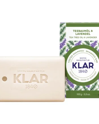 Klar Seifen Shampoo Bar Tea Tree Oil   Lavendel 100