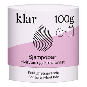 Klar Shampoobar Hvid Hvede ærteblomst 100