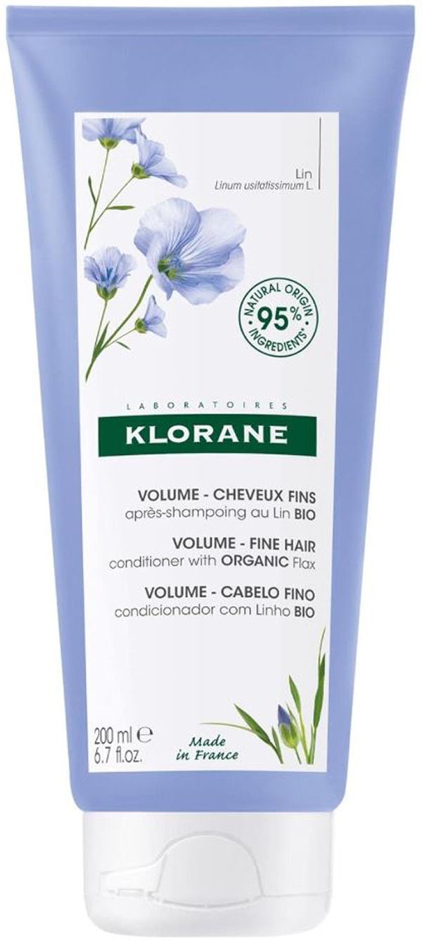 Klorane Laboratoires Volume Fine Hair Conditioner With Organic Flax 200ml