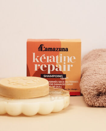 Lamazuna økologisk Shampoobar Til Tørt   Mat Hår Keratin Repair