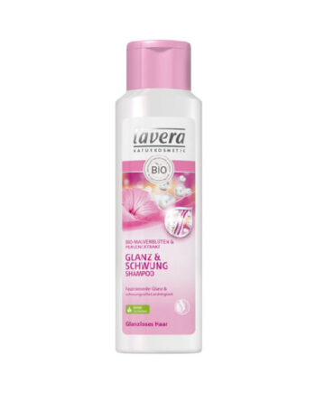 Lavera Naturkosmetik Glanz   Schwung Shampoo Bio Malvenblten   Perlenextrakt 250ml