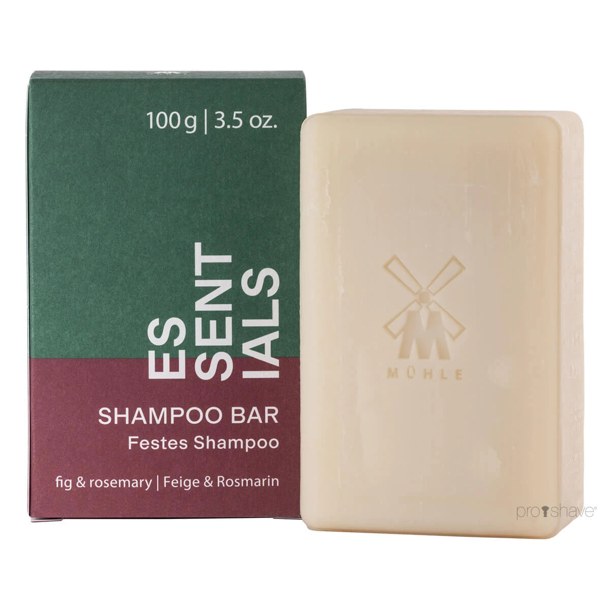 Mhle Shaving Shampoo Bar Fig   Rosemary Essentials 100