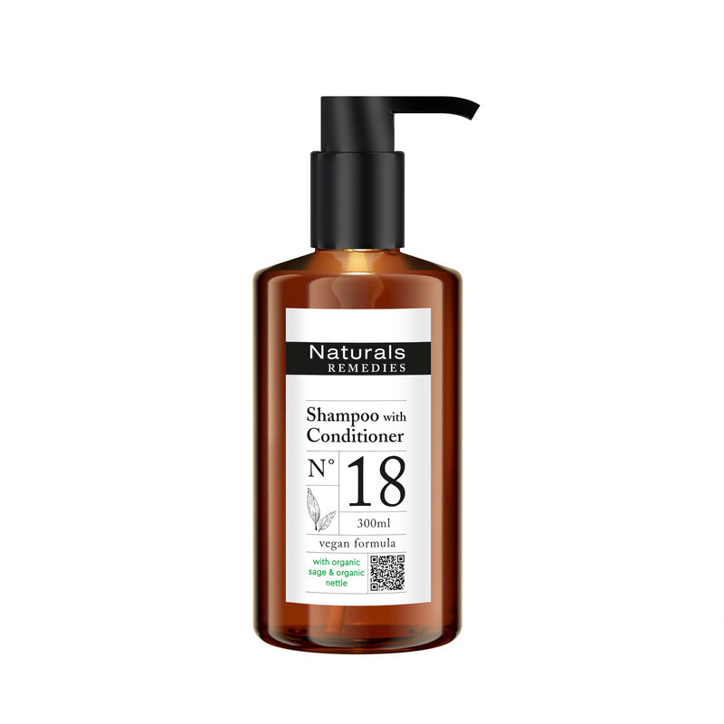 Naturals Remedies Pump Shampoo Med Balsam 300ml Nar300cnswc