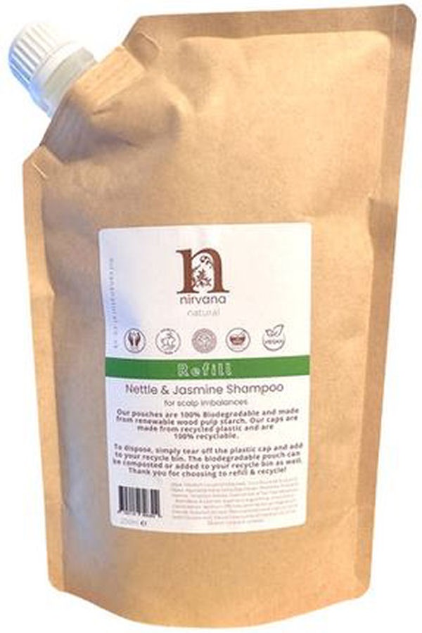 Nirvana Natural Nettle   Jasmine Shampoo For Scalp Imbalances Refill 250ml
