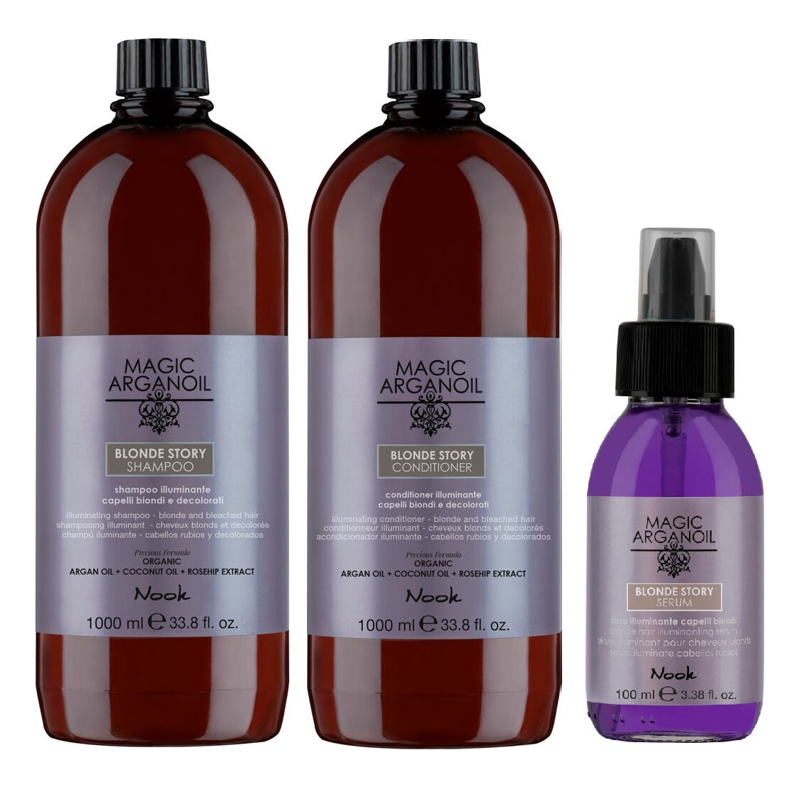 Nook Magic Arganoil Blonde Story Stor Plejepakke Til Lyst Hår