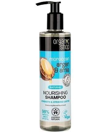 Nourishing Shampoo Argan   Amla 280 Organic Shop