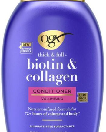 Ogx Thick   Full Biotin   Collagen Conditioner Volumising Nutrient Infused Formula For  Hours Volume And Body 385ml