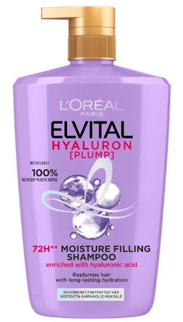 Oral Paris Elvital Hyaluron 72h Moisture Filling Shampoo Enriched With Hyaluronic Acid