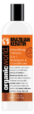 Organic World Brazilian Keratin Smothing Theraphy Shampoo   Conditioner 500ml