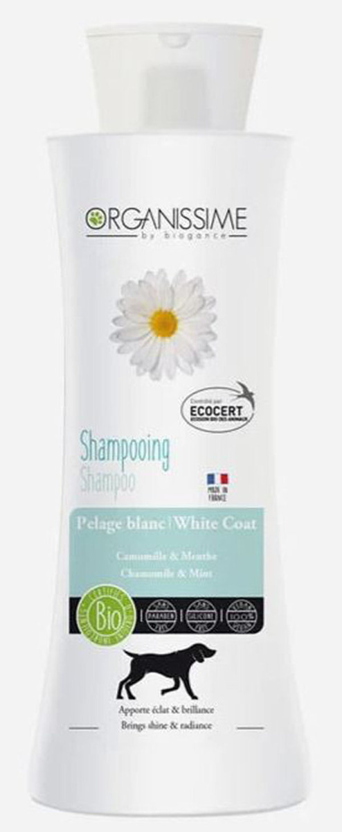 Organissime Biogance Shampoo White Coat Camomile   Menthe 250ml