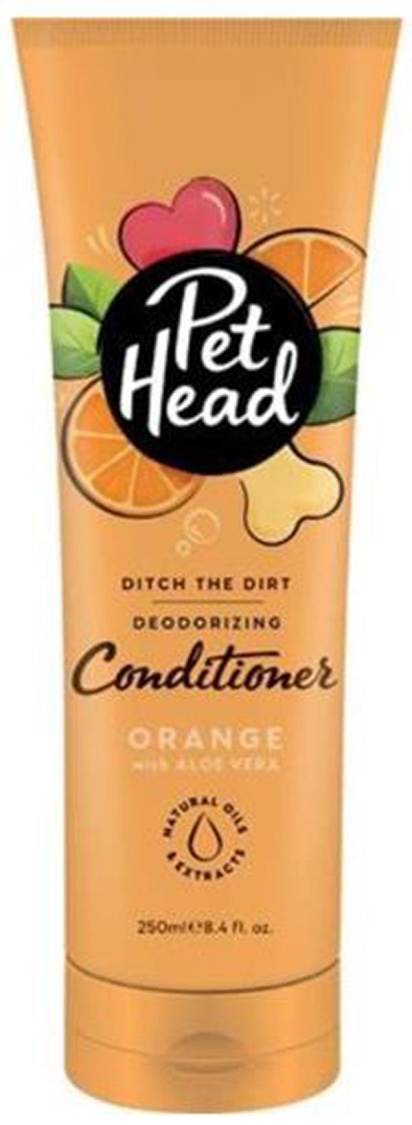 Pet Head Ditch The Dirt Deodorizing Conditioner Orange With Aloe Vera Til Hunde 250ml
