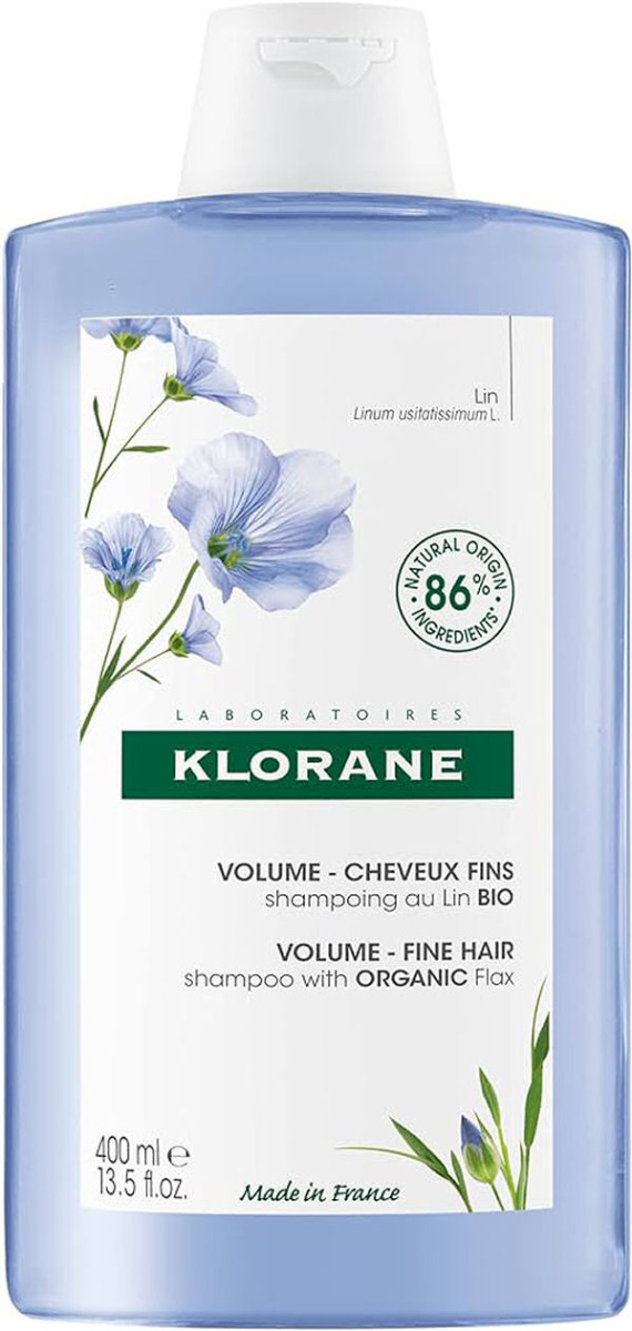 Pierre Fabre Klorane Shampoo With Organic Flax Volume Fine Hair 400ml