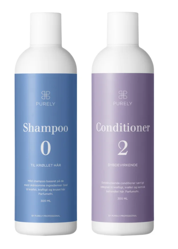 Purely Professional Sæt Til Krøller Kraftigt Hår Shampoo Conditioner