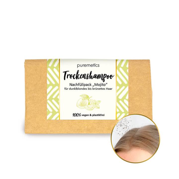 Puremetics Refill Tørshampoo Mojito Til Brunt   Mørkeblondt Hår