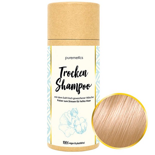 Puremetics Tørshampoo Til Lyst Hår Med Duft Cotton