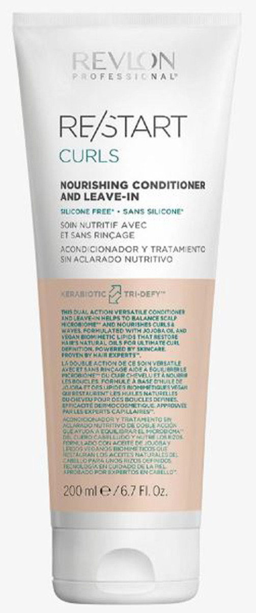 Revlon Professional Restart Curls Nourishing Conditioner And Leave 200ml