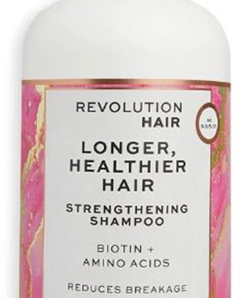 Revolution Hair Longer Healthier Hair Strengthening Shampoo Biotin  Amino Acids 400ml