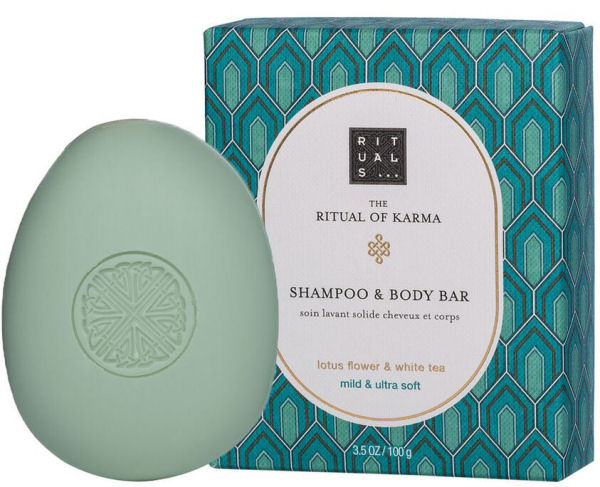 Rituals The Ritual Karma Shampoo   Body Bar Lotus Flower   White Tea Mild   Ultra Soft 100g