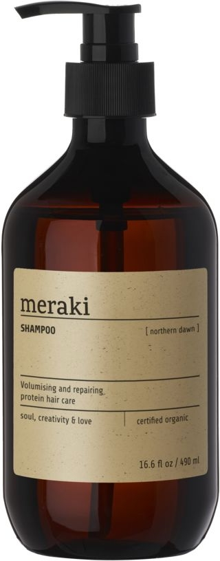 Shampoo Meraki Northern Dawn Cosmos Certificeret økologisk Hårvask Med Vegetabilsk Protein Gulerod Aloe Vera