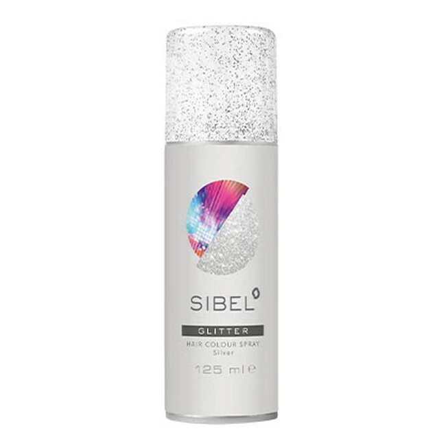 Sibel Glitter Silver Hair Spray 125