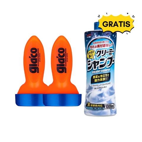 Soft99 Glaco Qad Bundle Glasforsegling  Gratis Neutral Shampoo Creamy