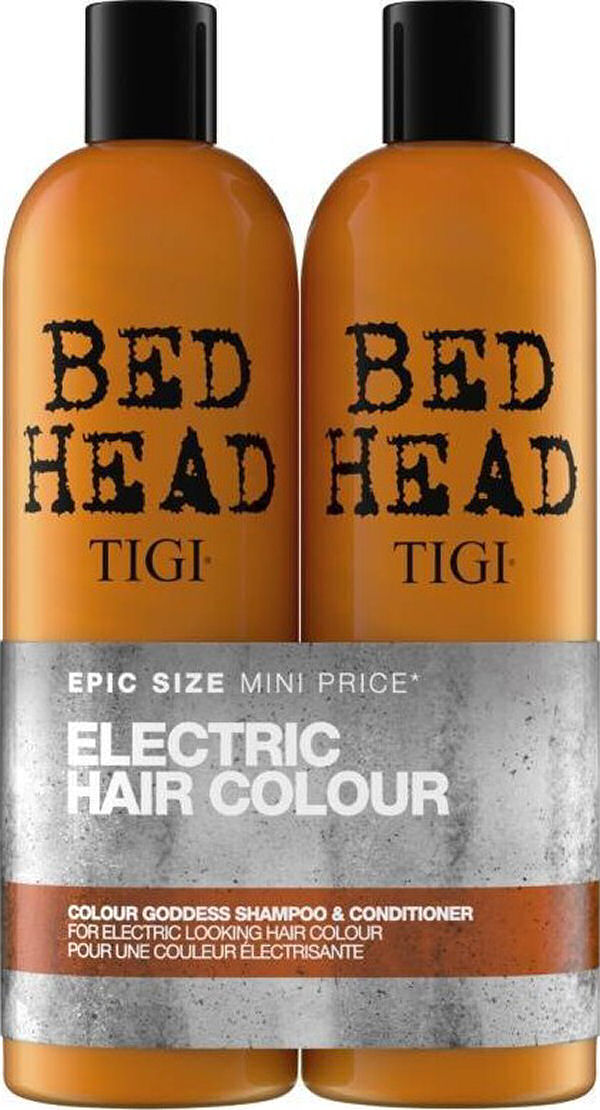 Tigi Bed Head Electric Hair Colour Goddess Shampoo   Conditioner 2x750ml