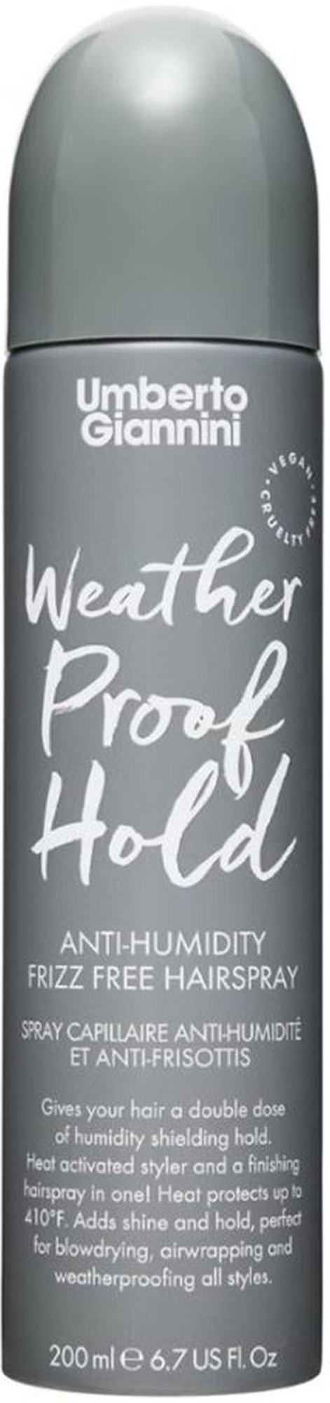 Umberto Giannini Weather Proof Hold Anti Humidity Frizz Free Hairspray 200ml