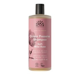 Urtekram Shampoo Soft Wild Rose Farvet Hår Ampbull 500ml