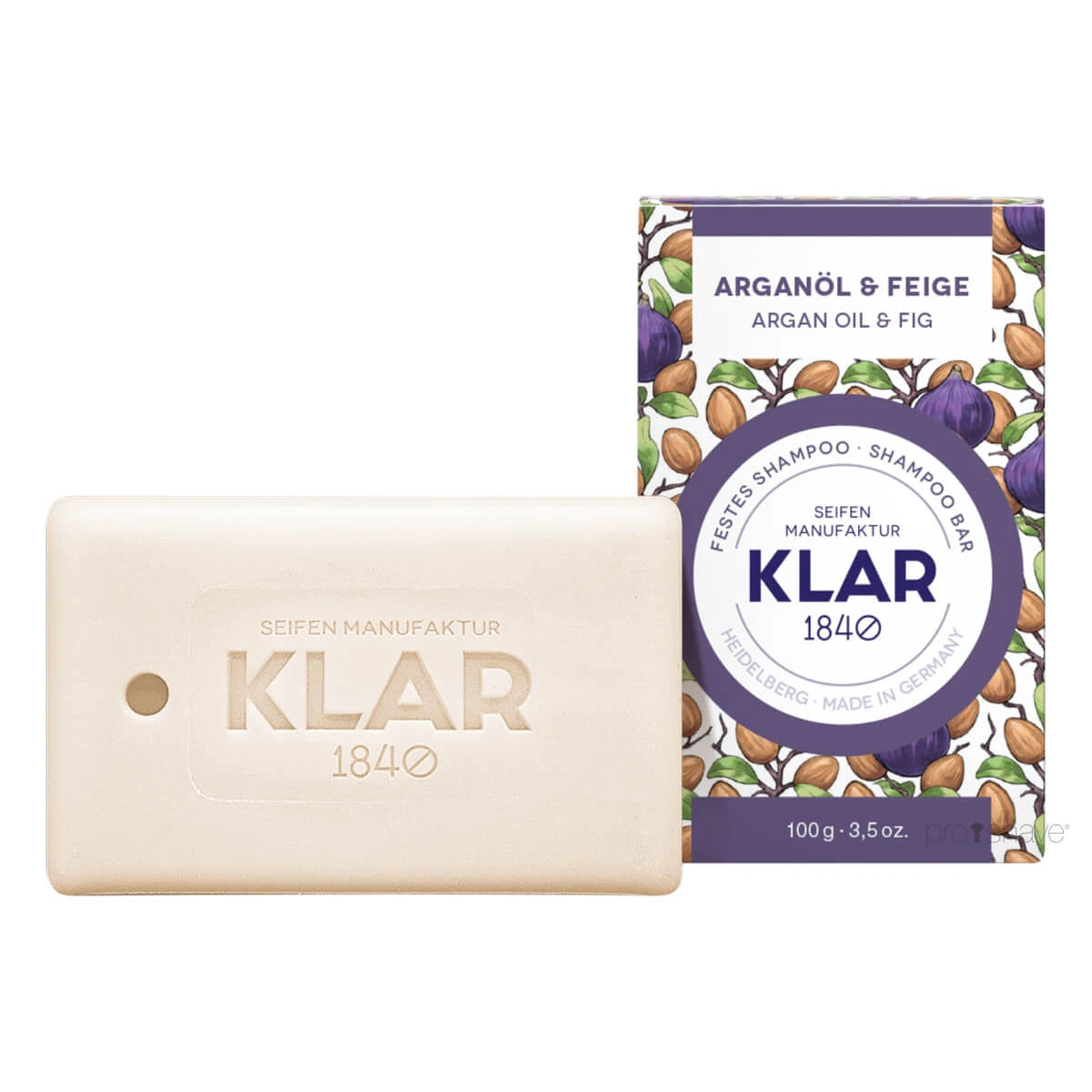 Klar Seifen Shampoo Bar Argan Olie   Figen 100