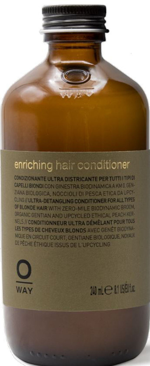Oway Enriching Hair Conditioner Ultra Detangling For All Types Blonde Hair 240ml