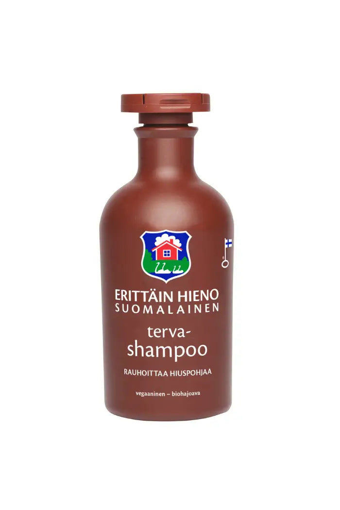 Terva Shampoo Den Originale Finske Tjæreshampoo Brun Flaske 300