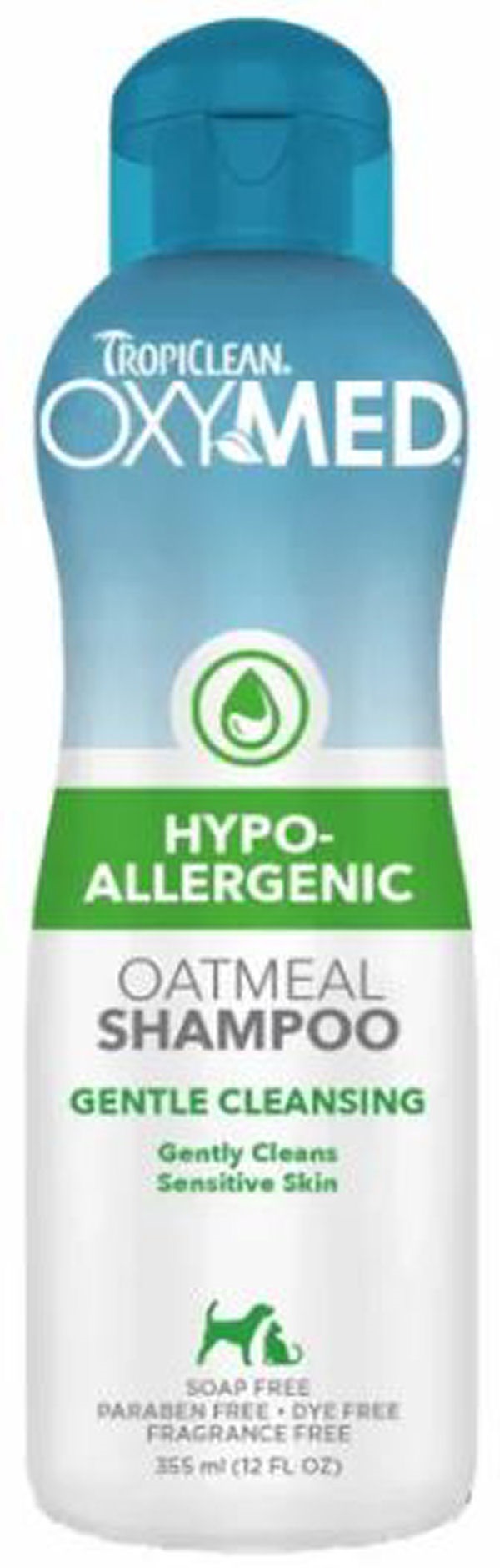 Tropiclean Oxymed Hypo Allergenic Oatmeal Shampoo Til Hunde Katte 354ml