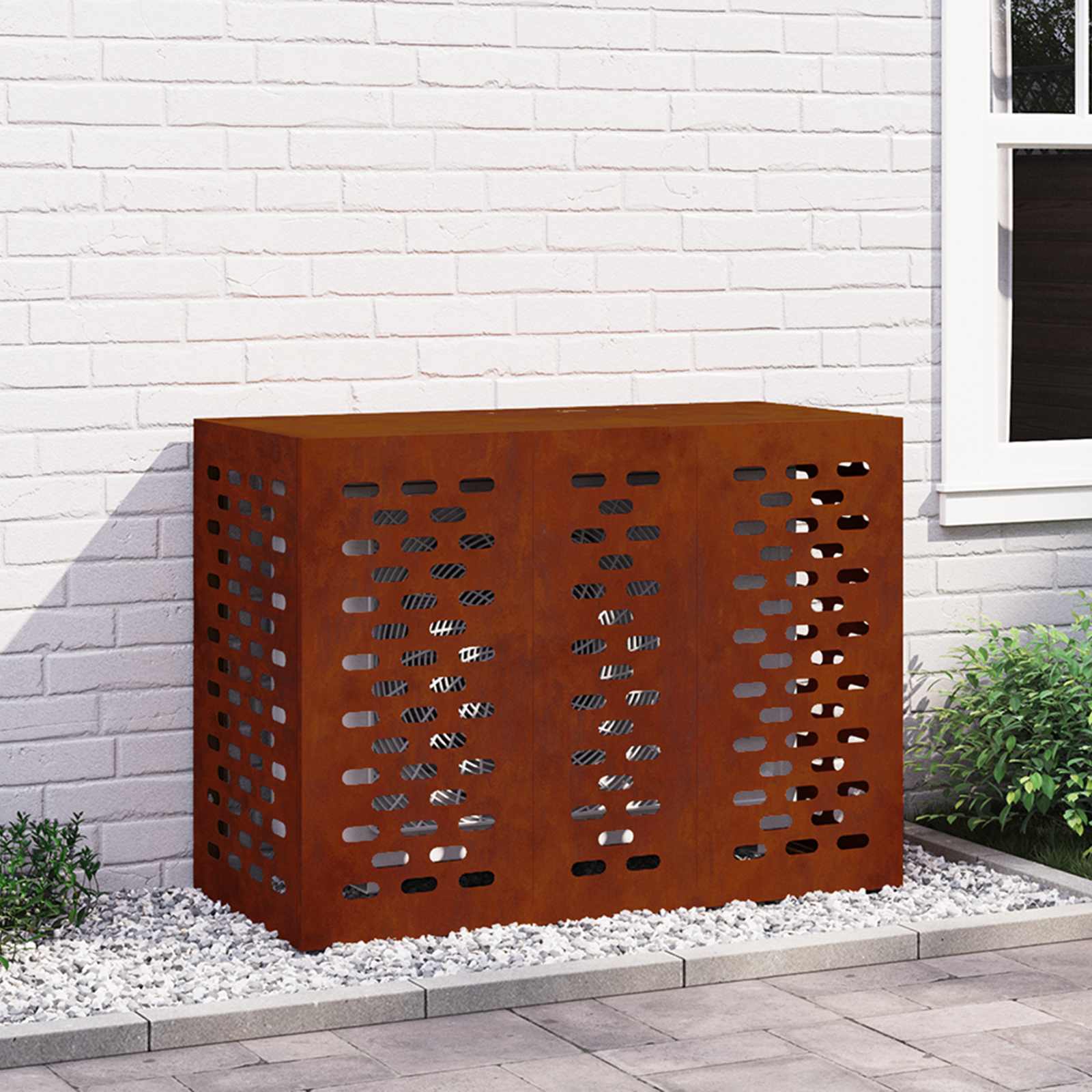 Air Conditioner Cover Stål Forvitret Stål 110