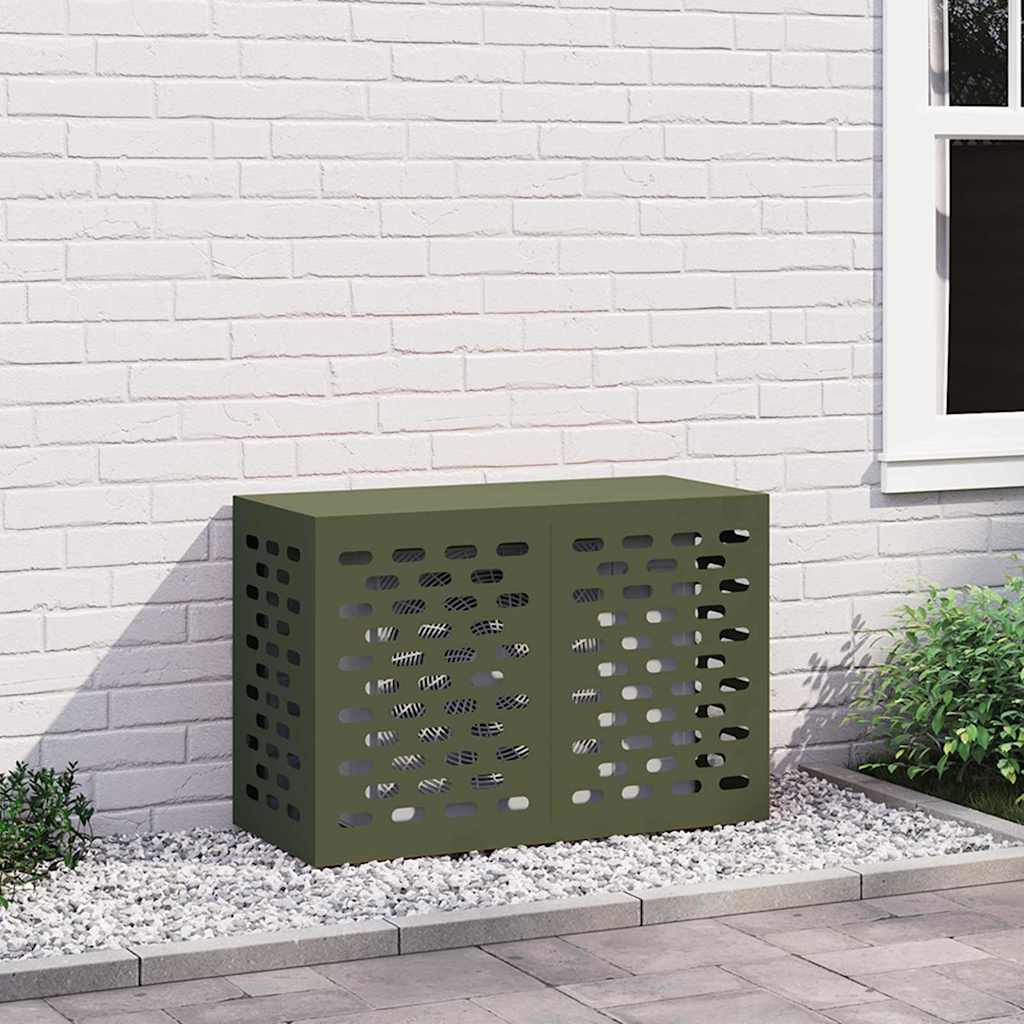 Air Conditioner Cover Stål Olivengrøn