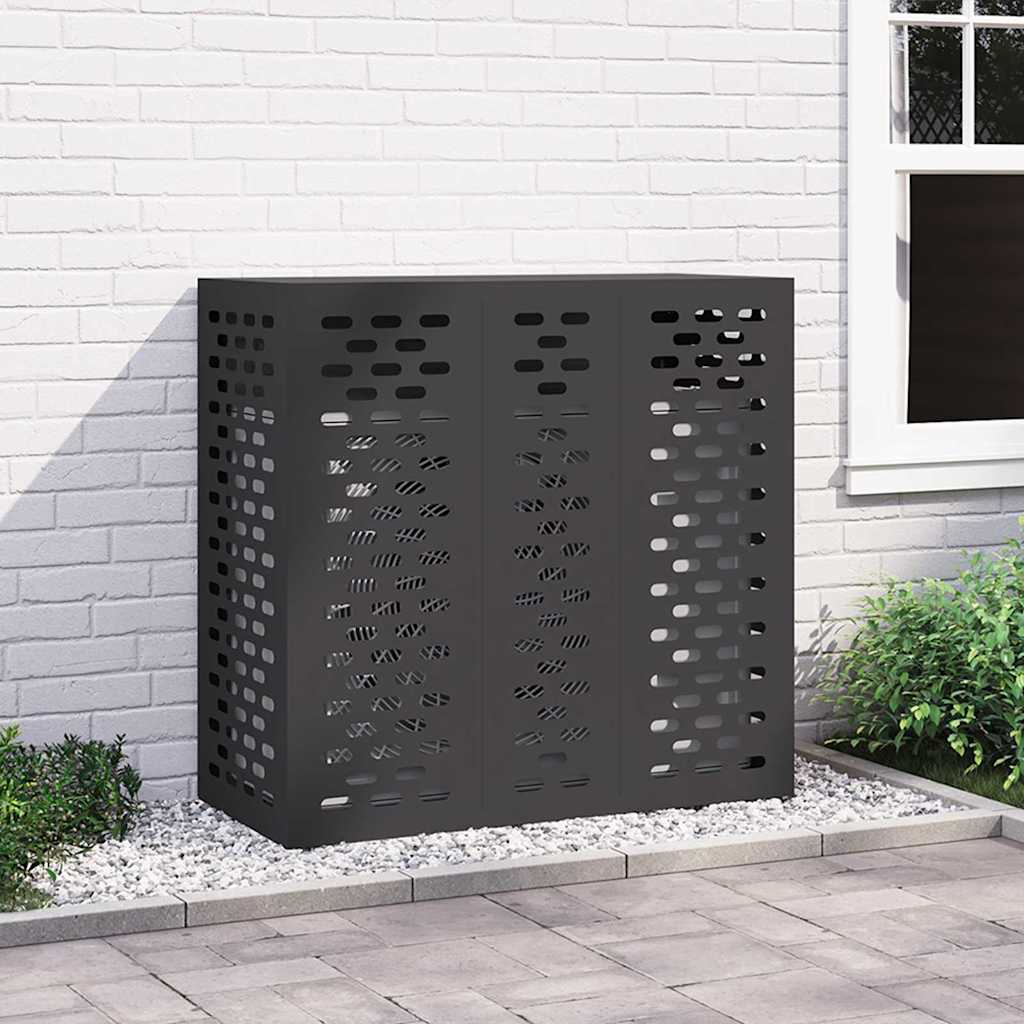 Air Conditioner Cover Stål Sort 110 105
