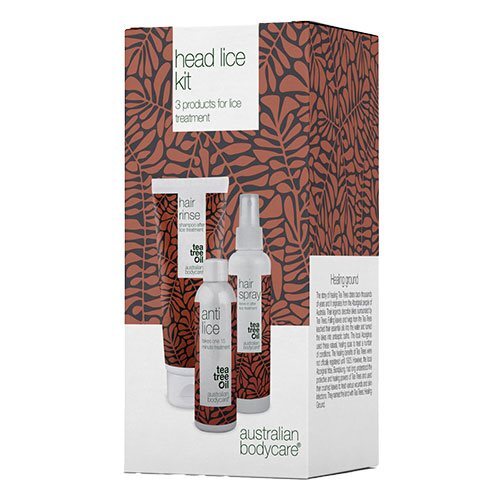 Australian Bodycare Head Lice Kit Anti Lice Hair Rinse Shampoo Hair Spray