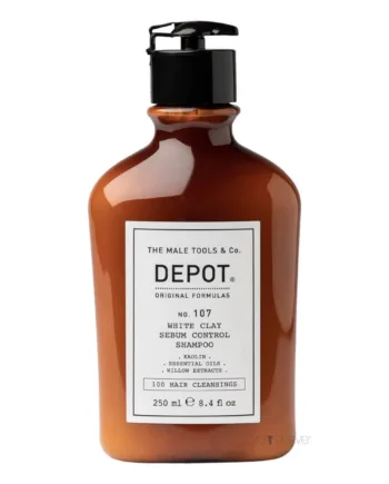 Depot The Male Tools   White Clay Sebum Control Shampoo 107 250