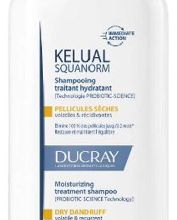 Ducray Kelual Squanorm Moisturizing Treatment Shampoo Dry Dandruff 200ml